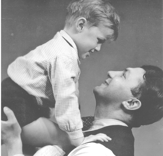 Erich Ohser und Sohn Christian, Mitte der 1930er-Jahre
